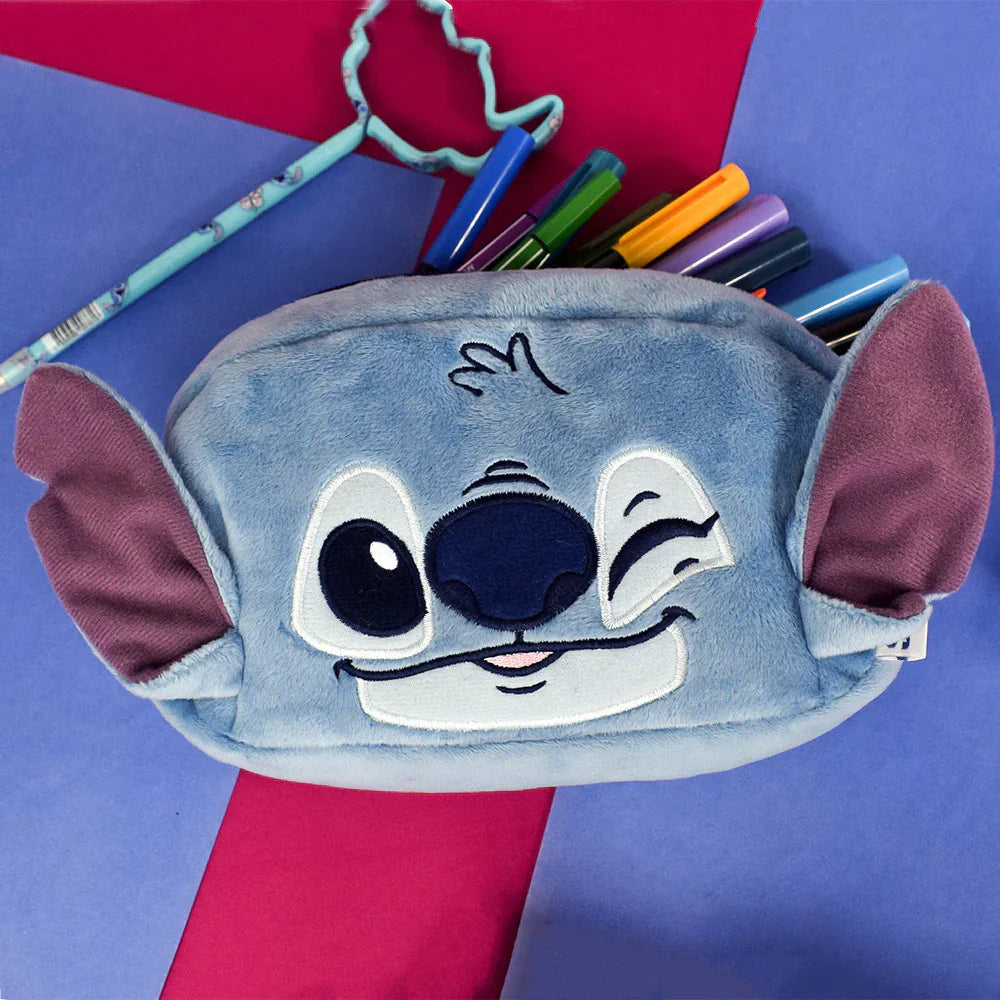 Estojo Dac Fluffy Pelúcia Stitch