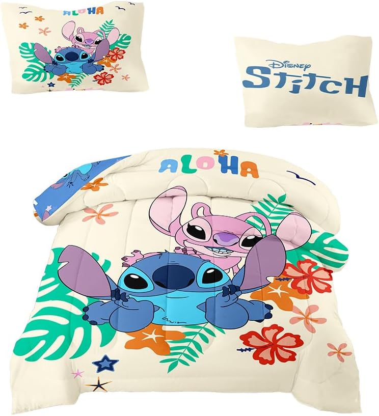 Edredom Infantil 200 x 135 cm + Fronha 75 x 50 cm, com Estampa 3D de Desenho