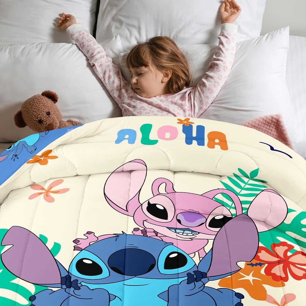 Edredom Infantil 200 x 135 cm + Fronha 75 x 50 cm, com Estampa 3D de Desenho