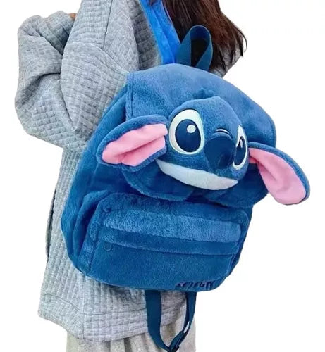 Mini Mochilinha de Pelúcia Stitch Disney