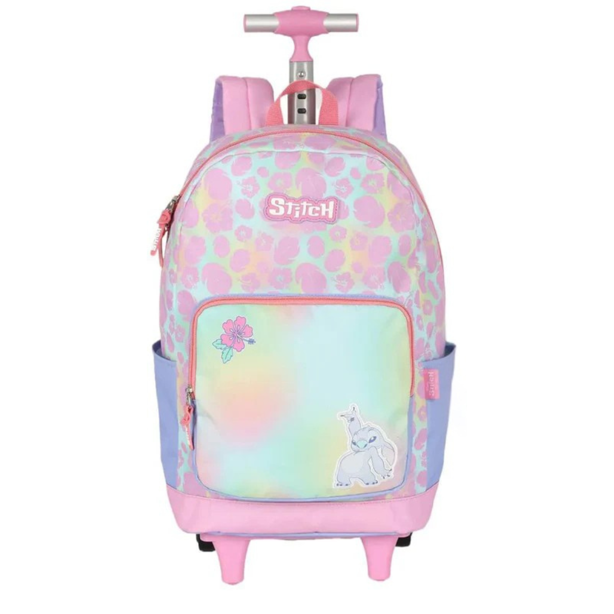 Mochila Escolar Infantil Stitch Disney Original com Rodas – Kit Completo