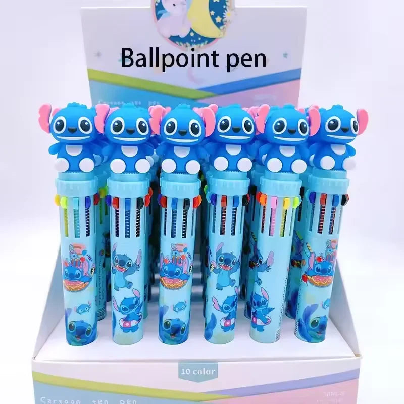 Kit com 36 peças Caneta esferográfica Stitch 0.5