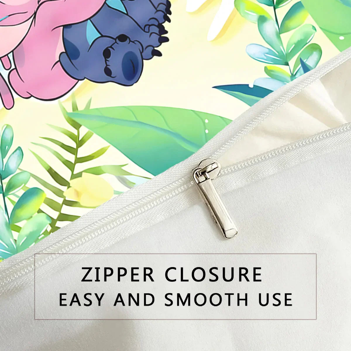 Edredom de 3 Peças Stitch e Lilo 200 x 135 cm + Fronha 75 x 50 cm