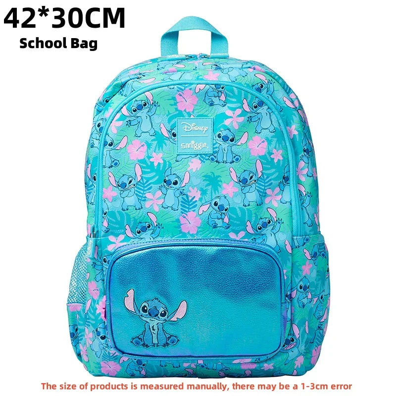 Mochila Escolar Disney Stitch com Acessórios