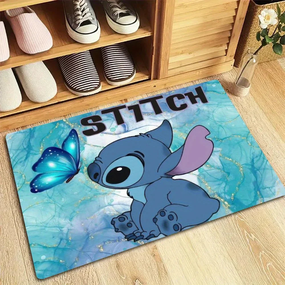Tapete de Chão Disney Stitch & Angel Antiderrapante