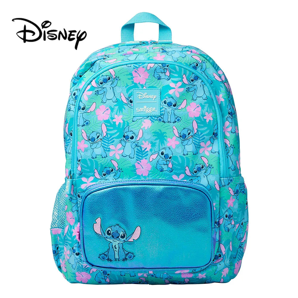 Mochila Escolar Disney Stitch com Acessórios