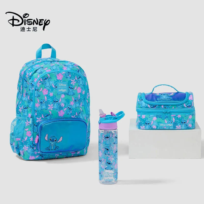 Mochila Escolar Disney Stitch com Acessórios