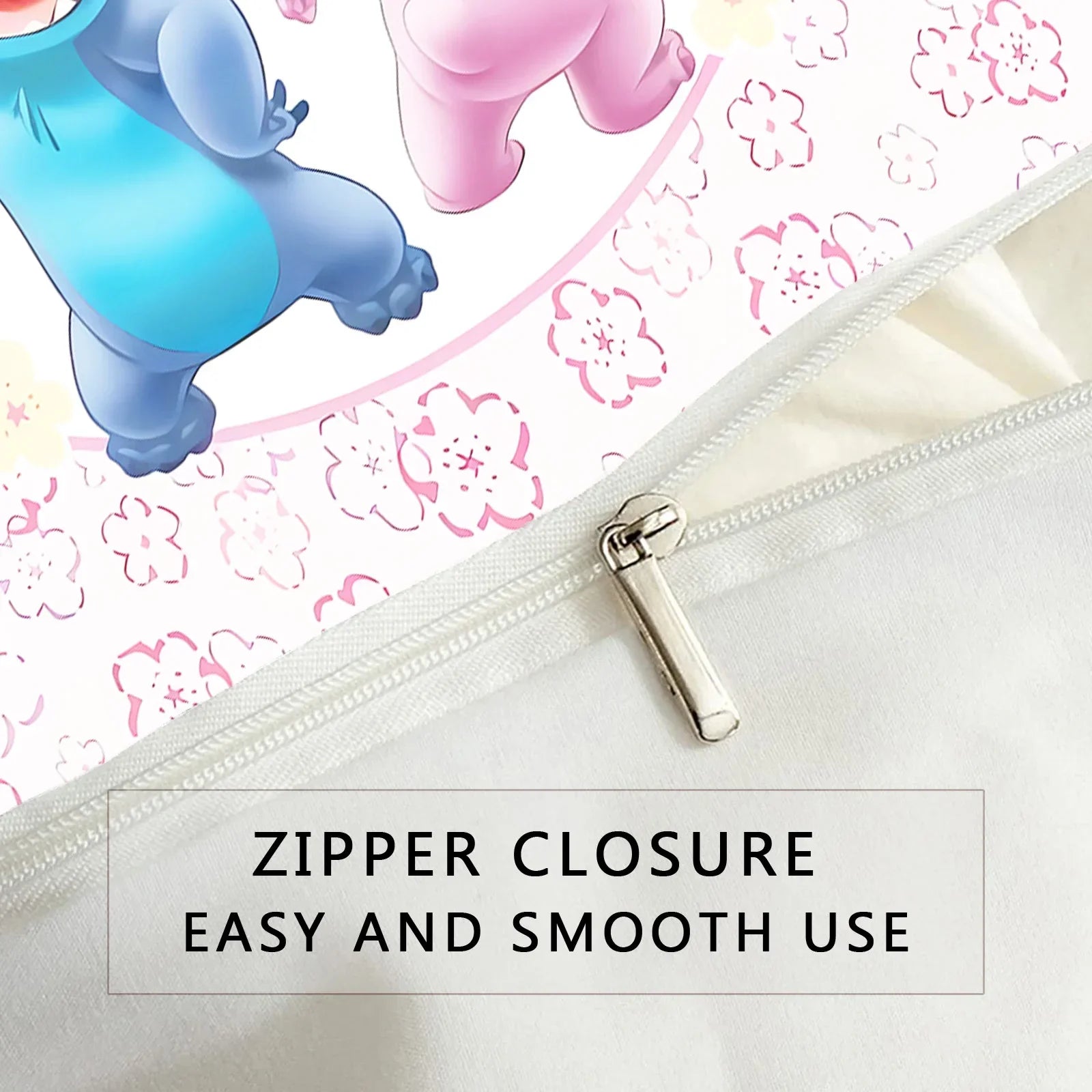 Edredom Lilo & Stitch, Roupa de Cama Infantil 3D (edredom + 2 fronhas).