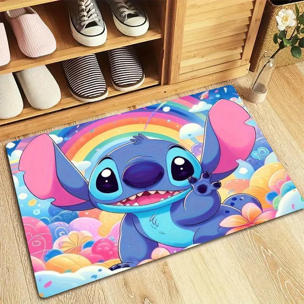 Tapete de Chão Disney Stitch & Angel Antiderrapante