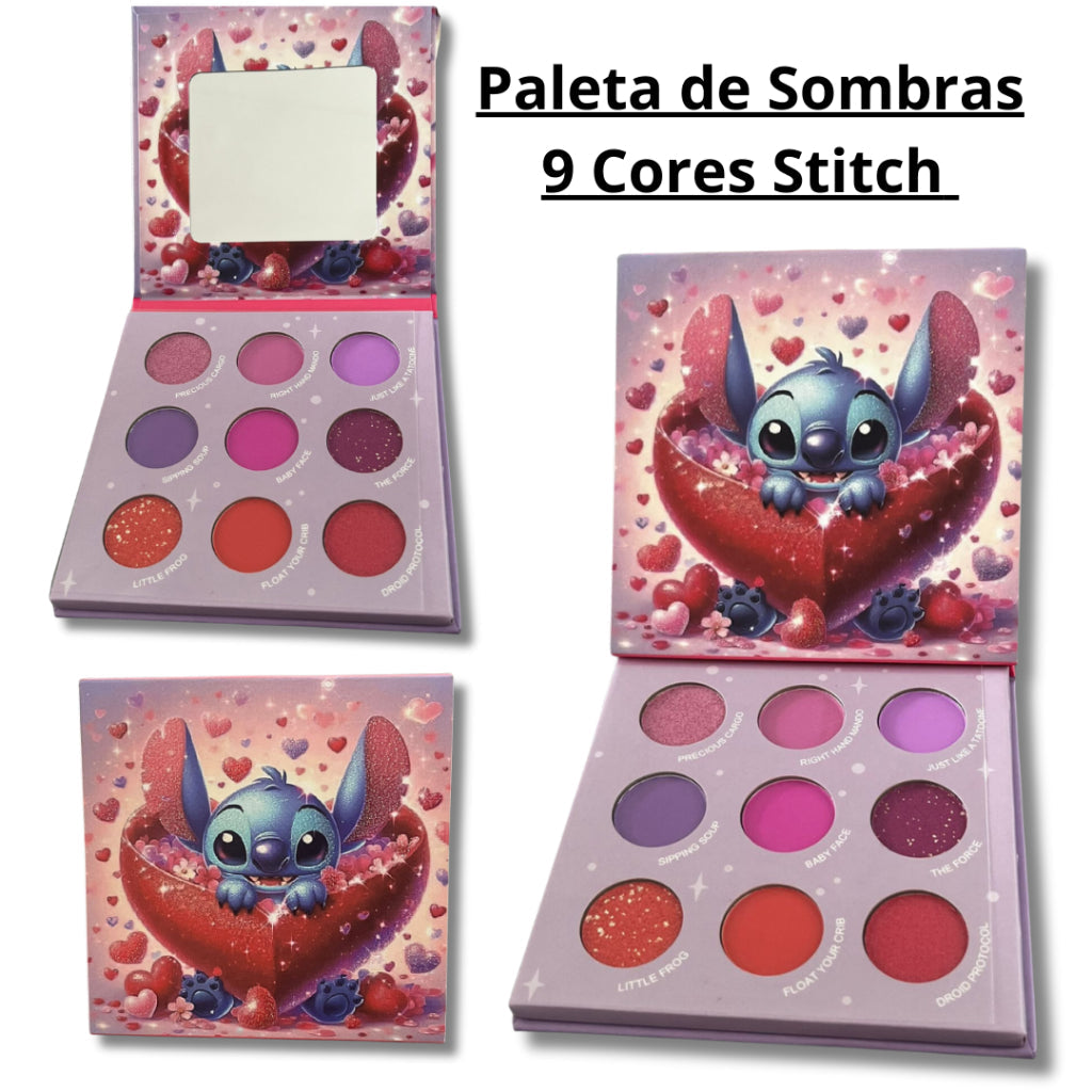 Paleta de Sombras 9 Cores Stitch