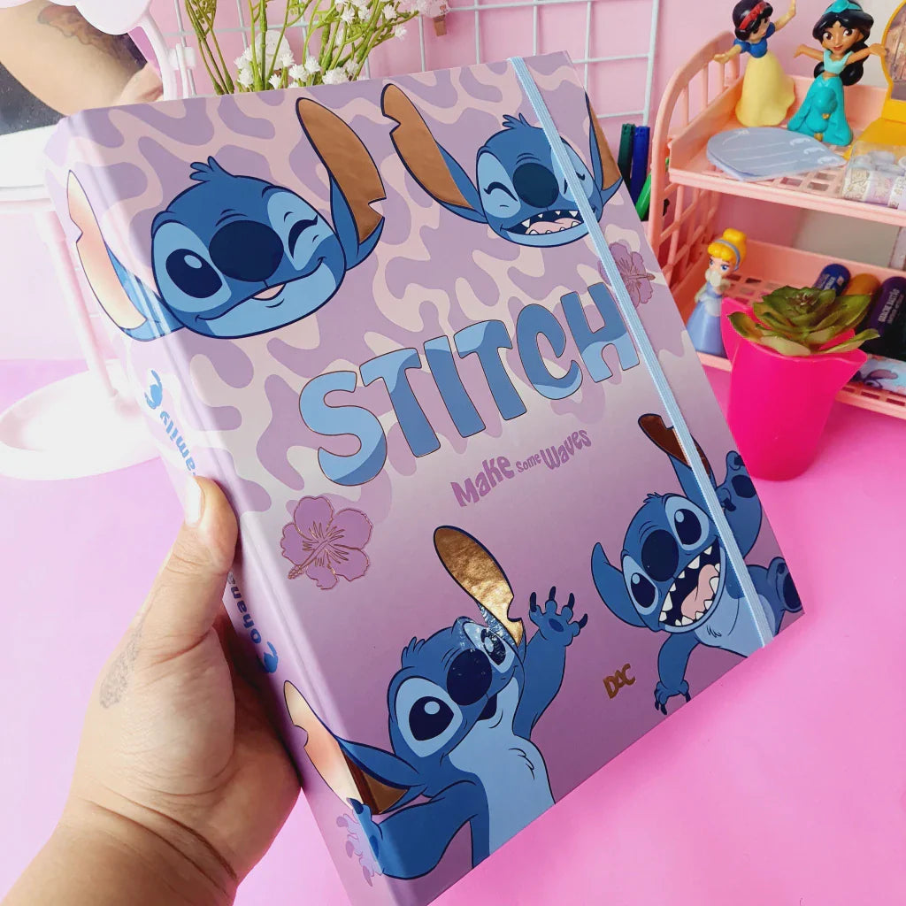 Fichário Argolado Universitário Stitch Dac