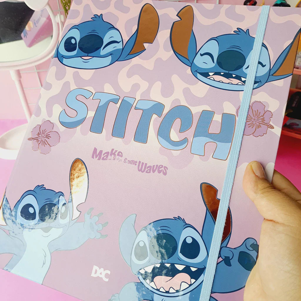 Fichário Argolado Universitário Stitch Dac