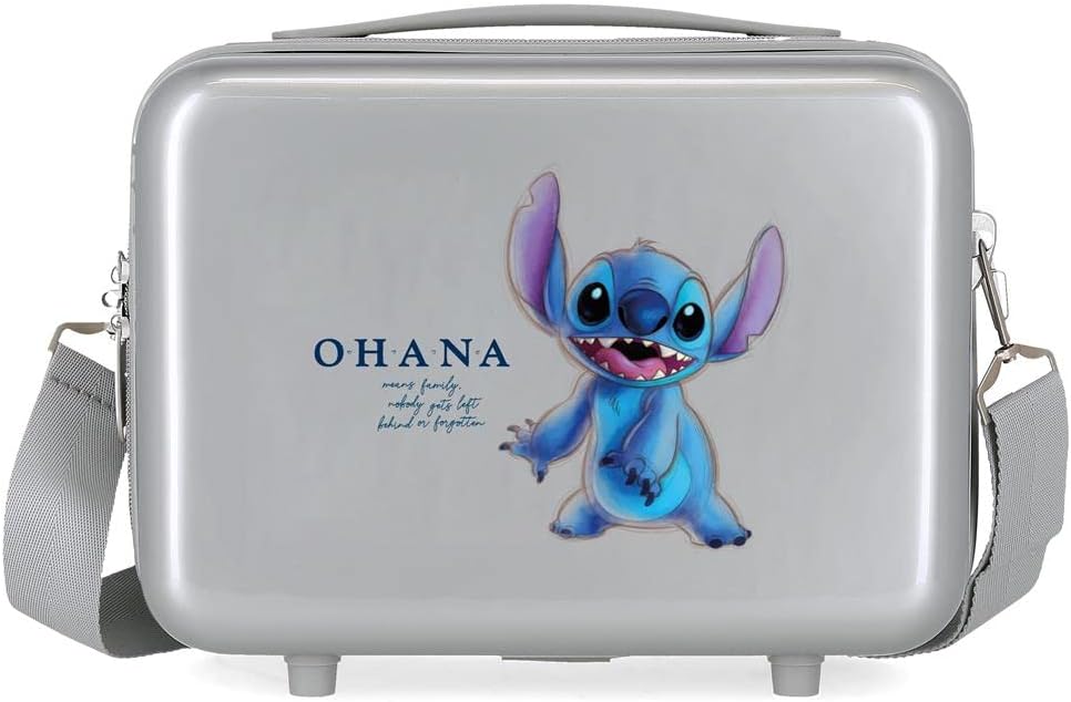Necessaire Adaptável Disney 100 Stitch, Cinza ABS Rígido