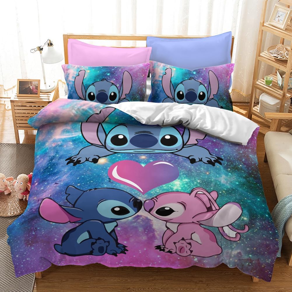 Edredom Infantil 200 x 135 cm + Fronha 75 x 50 cm, com Estampa 3D de Desenho