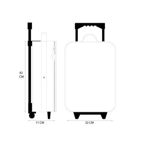 Conjunto Disney Stitch 2 Peças: Mala Infantil, Mala de Viagem e Garrafa de 850 ml.