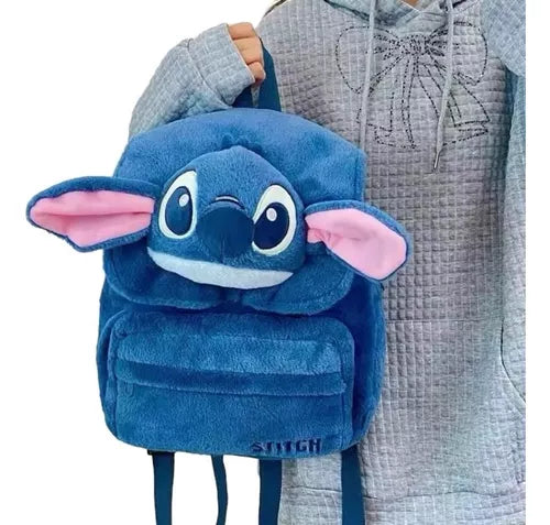 Mini Mochilinha de Pelúcia Stitch Disney