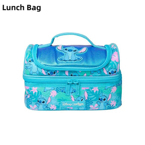 Mochila Escolar Disney Stitch com Acessórios