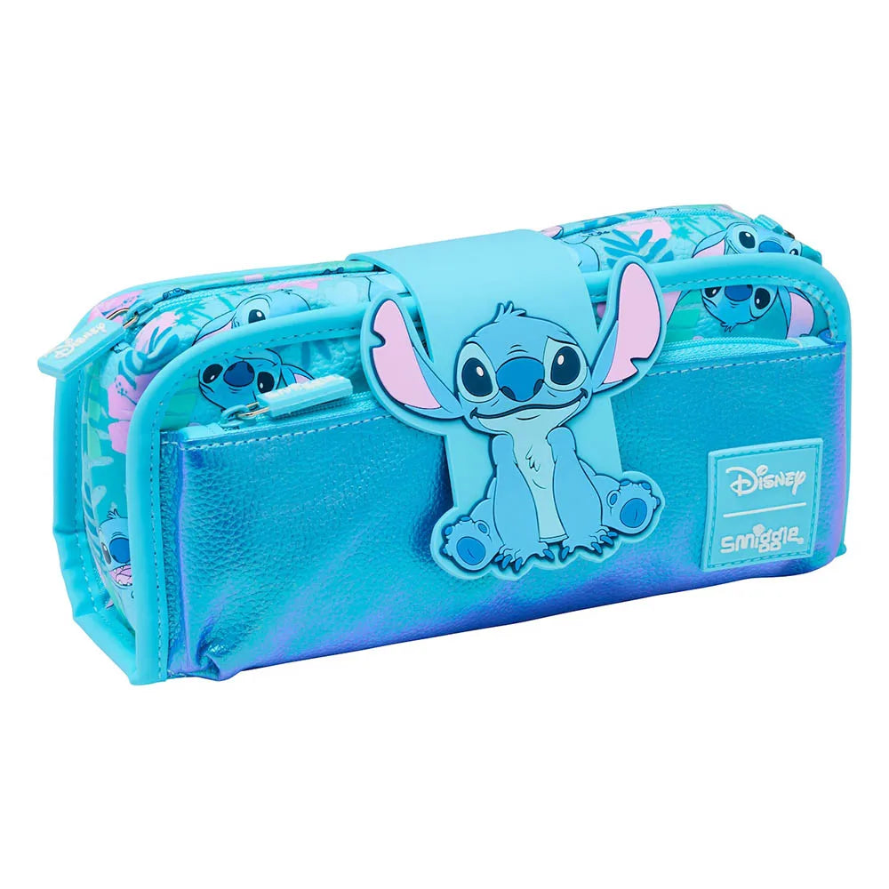 Mochila Escolar Disney Stitch com Acessórios