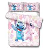 Edredom Lilo & Stitch, Roupa de Cama Infantil 3D (edredom + 2 fronhas).