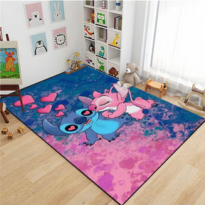 Tapete Disney Stitch para Quarto Infantil Antiderrapante e Macio