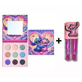 Paleta de Sombras Infantil Stitch Presente + Gloss Stitch Infantil Menina