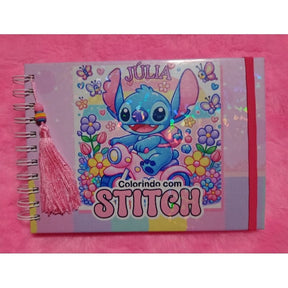 Livro de colorir capa dura Stitch