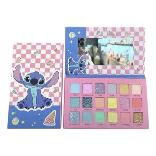 Paleta de Sombras infantil Stitch - 18 Cores.