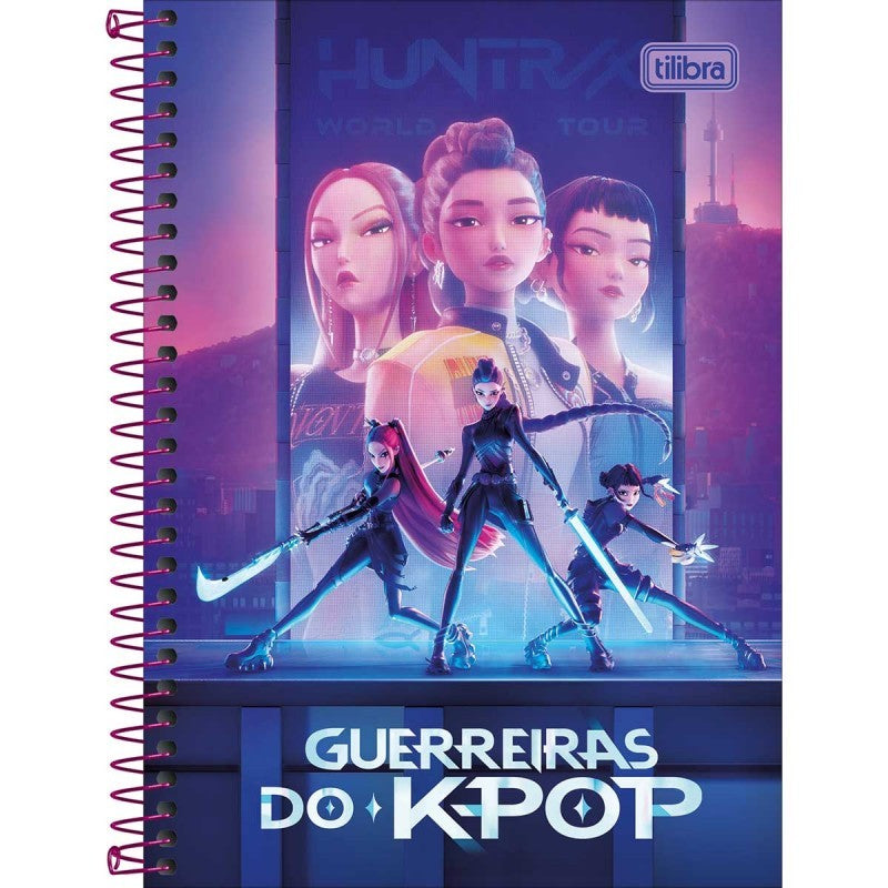 Caderno Estudantil Guerreiras do K-Pop Demon Hunters Capa Dura
