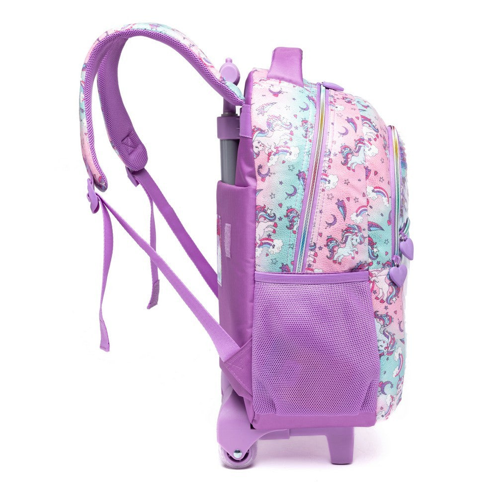 Kit Escolar Infantil Unicórnio Encantado com Mochila, Lancheira e Estojo