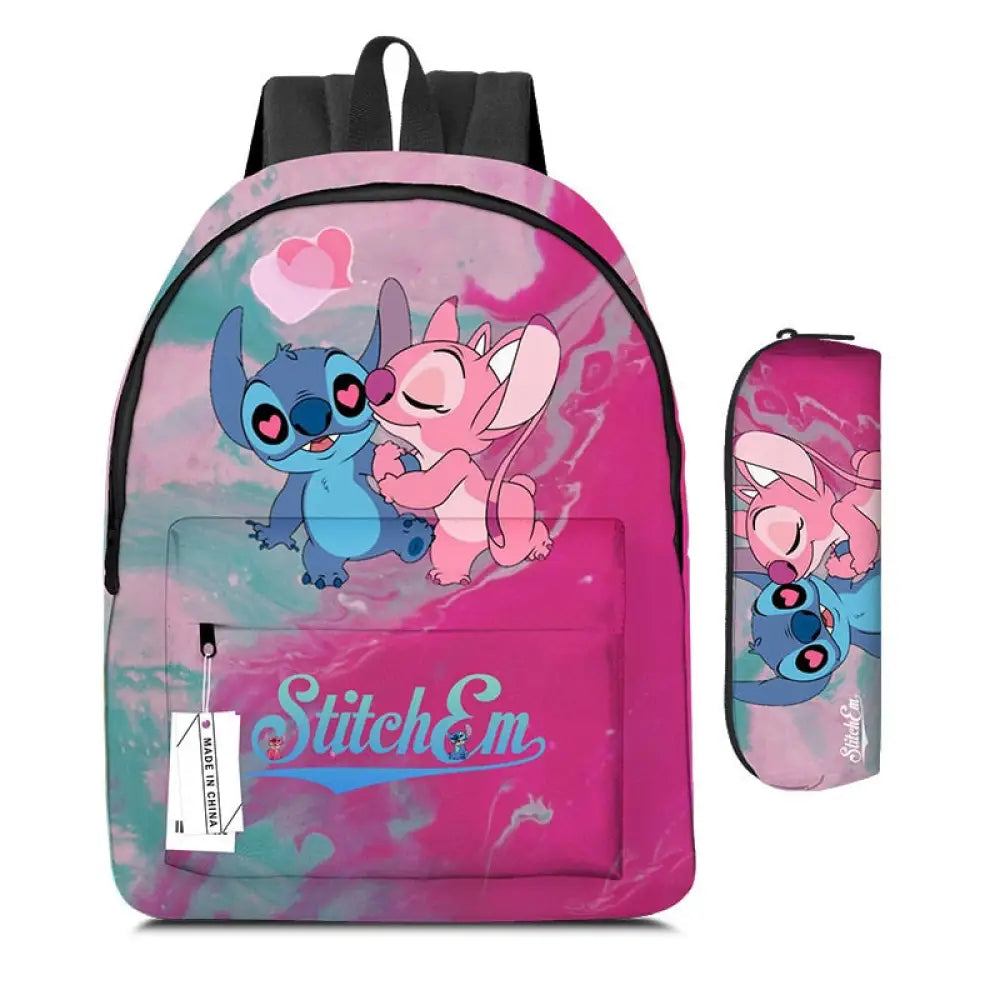 Mochila Escolar Stitch - Acompanha Estojo