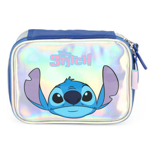 Kit Mochila Stitch Holográfica + Lancheira e Estojo