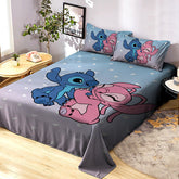 Lençol Casal Padrão de Personagem com fronha Lilo Stitch
